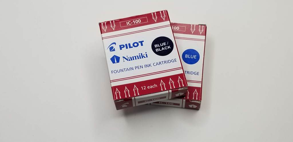 Pilot Namiki cartridges in Blue/Black and Blue 12 Count